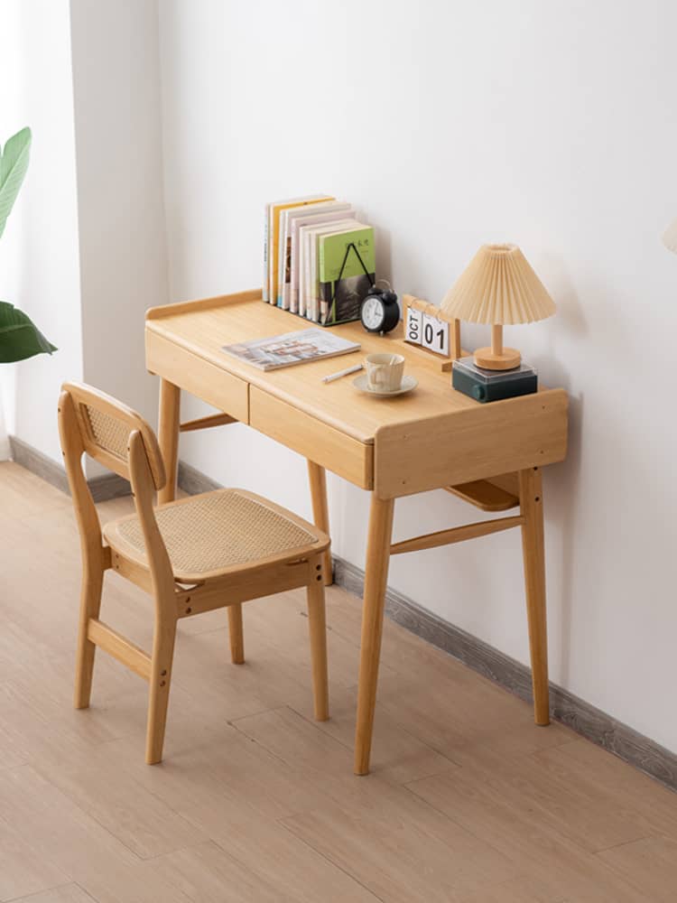 Elegant Natural Bamboo Wood Desk - Premium Quality for Modern Homes hsl-71