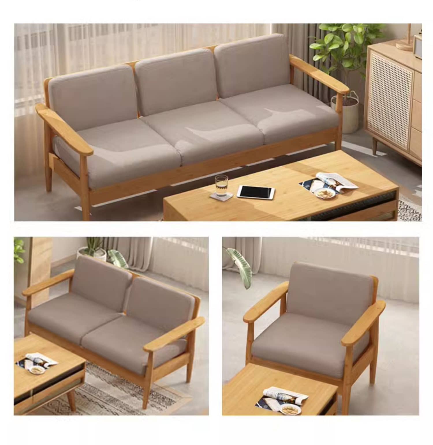 Multi-Size Sofa - Single Seat, Double Seat, Three Seat Options ideal for Any Space hsl-72