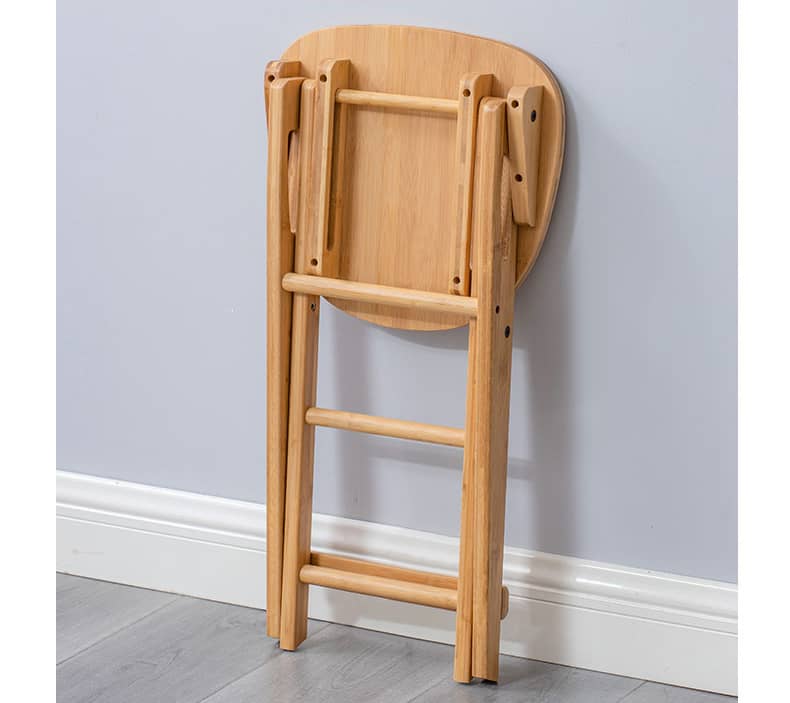 Stylish Natural Bamboo Wood Stool for Modern Interiors hsl-91