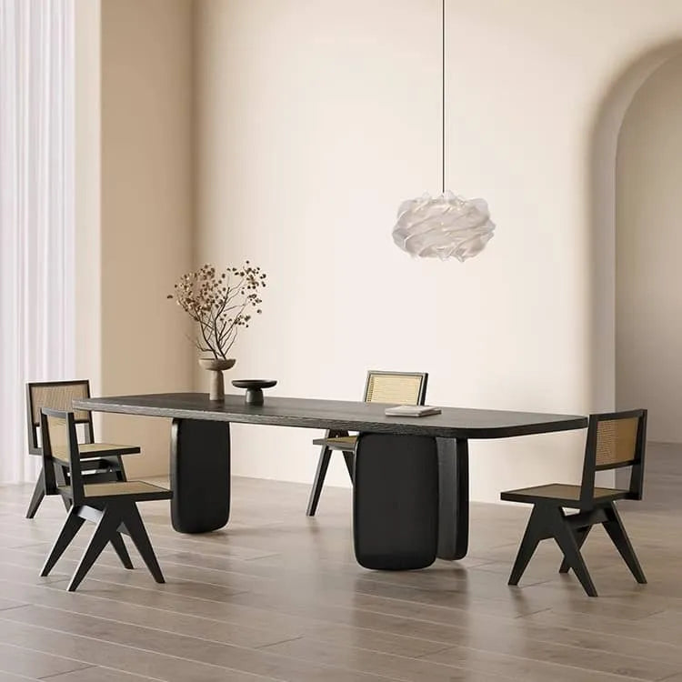 Sleek Modern Pine Wood Dining Table - Elevate Your Home Decor hsyj-2280