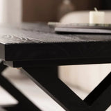 Sleek Solid Wood Coffee Table - Modern Design for Elegant Living Spaces hsyj-2282
