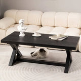 Sleek Solid Wood Coffee Table - Modern Design for Elegant Living Spaces hsyj-2282