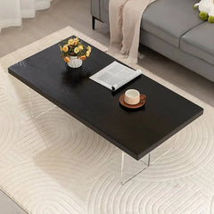 Modern Solid Wood & Acrylic Coffee Table for Stylish Living Rooms hsyj-2283