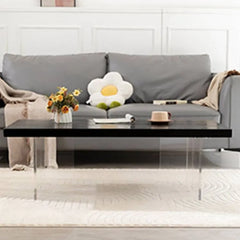 Modern Solid Wood & Acrylic Coffee Table for Stylish Living Rooms hsyj-2283