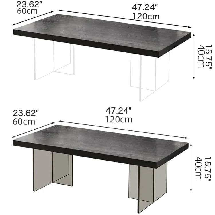 Modern Solid Wood & Acrylic Coffee Table for Stylish Living Rooms hsyj-2283