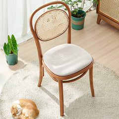 Minimalistic Solid Wood Dining Chair with Rattan or Cushion Seat for Dining Room htzm-1517