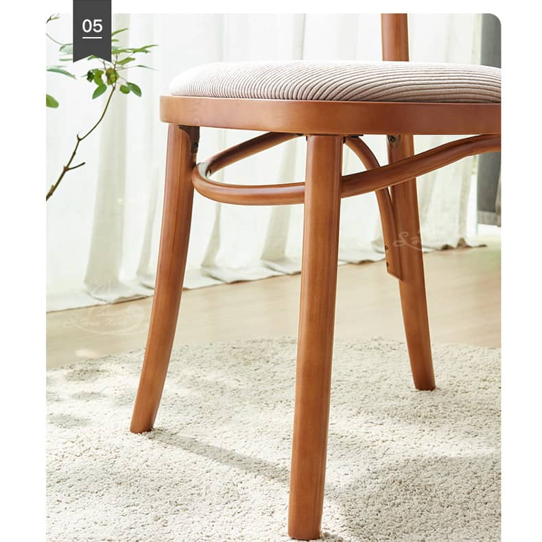 Minimalistic Solid Wood Dining Chair with Rattan or Cushion Seat for Dining Room htzm-1517