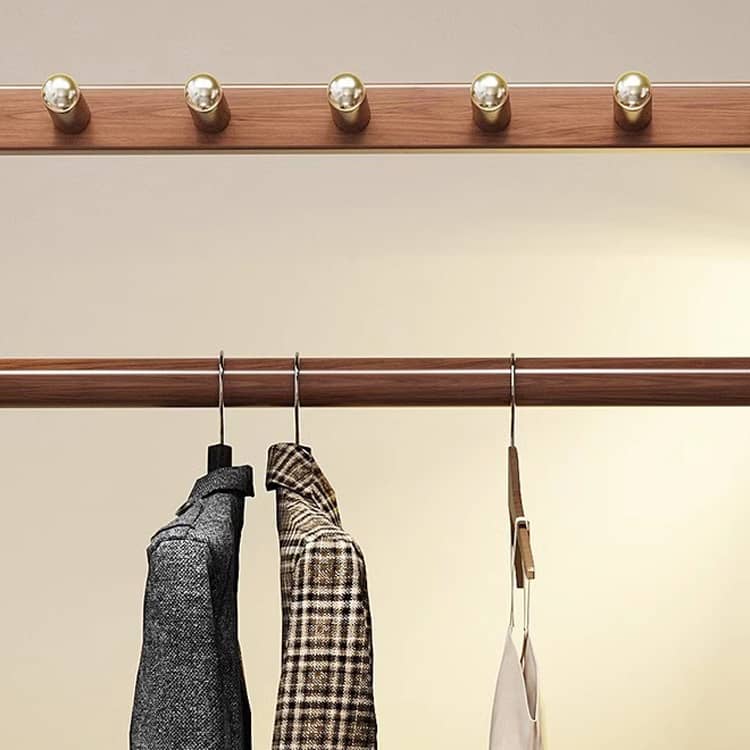 Elegant Brown Ash Wood Coat Hanger - Stylish & Durable htzm-1527