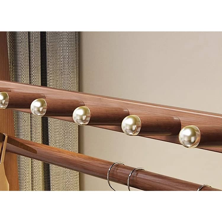 Elegant Brown Ash Wood Coat Hanger - Stylish & Durable htzm-1527