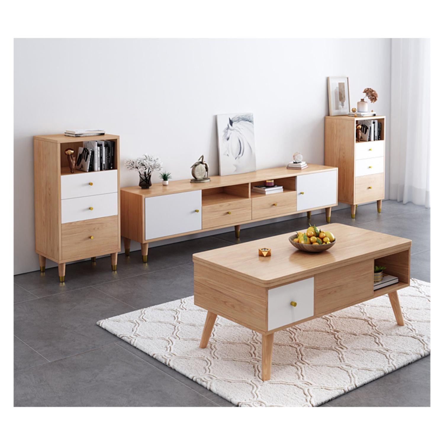 Rectangular Coffee Table with Lift-Top - Modern Design with Storage hx-1564