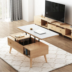 Rectangular Coffee Table with Lift-Top - Modern Design with Storage hx-1565