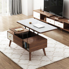 Elegant Rectangular Lift-Top Coffee Table with Storage - Modern Design for Livingroom hx-1566