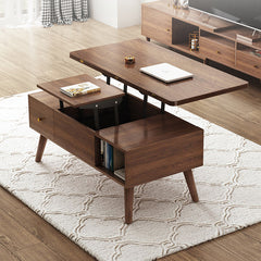 Elegant Rectangular Lift-Top Coffee Table with Storage - Modern Design for Livingroom hx-1566