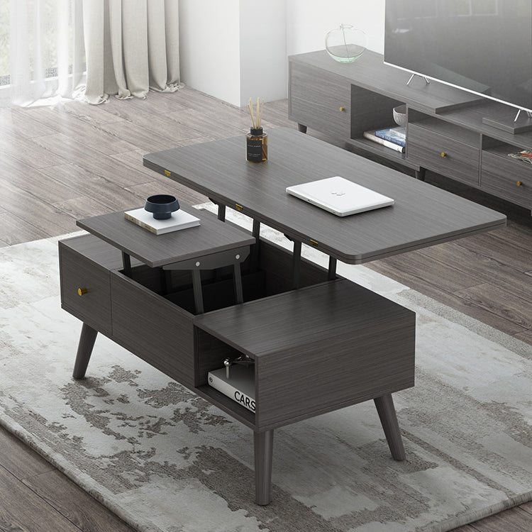 Elegant Rectangular Lift-Top Coffee Table with Storage - Modern Design for Livingroom hx-1566