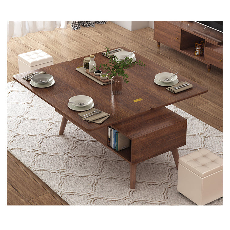 Elegant Rectangular Lift-Top Coffee Table with Storage - Modern Design for Livingroom hx-1566