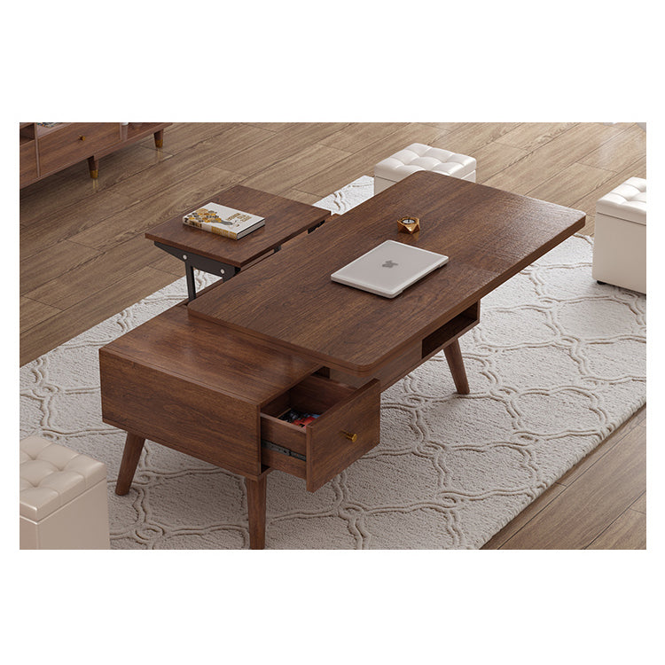 Elegant Rectangular Lift-Top Coffee Table with Storage - Modern Design for Livingroom hx-1566