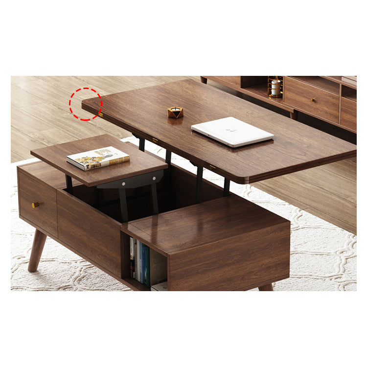 Elegant Rectangular Lift-Top Coffee Table with Storage - Modern Design for Livingroom hx-1566