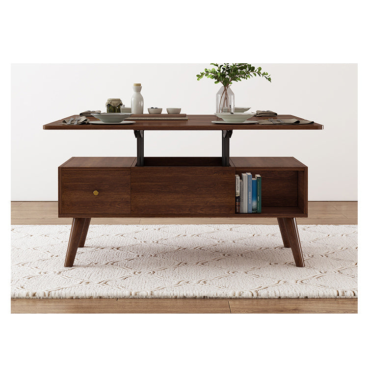 Elegant Rectangular Lift-Top Coffee Table with Storage - Modern Design for Livingroom hx-1566