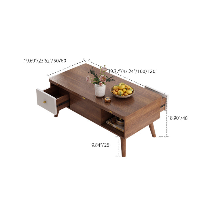 Elegant Rectangular Lift-Top Coffee Table with Storage - Modern Design for Livingroom hx-1566