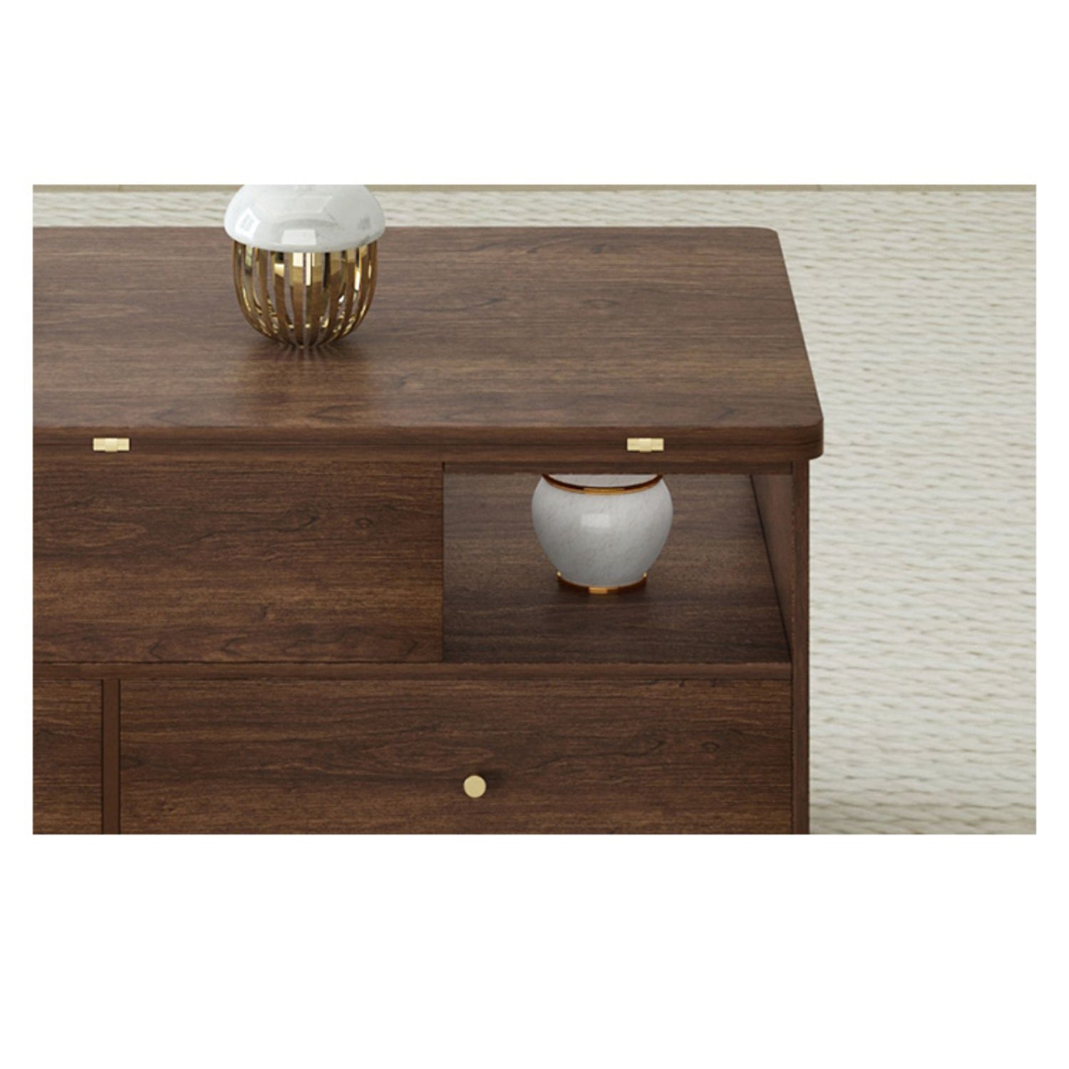 Modern Rectangular Lift-Top Coffee Table with Storage - Modern for Your LIvingroom hx-1569