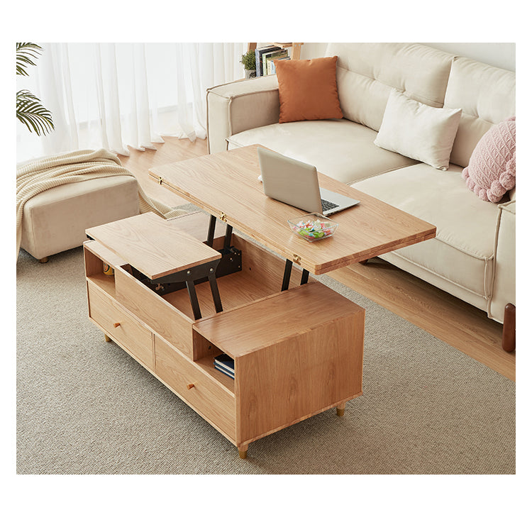 Stylish Rectangular Coffee Table with Lift-Top - Modern Design with Storage hx-1571