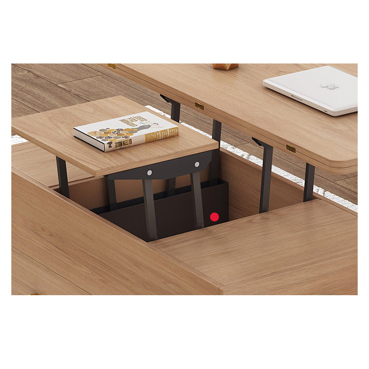 Solid Wood Coffee Table with Lift and Extensible Top - Modern Design with Storage hx-1572