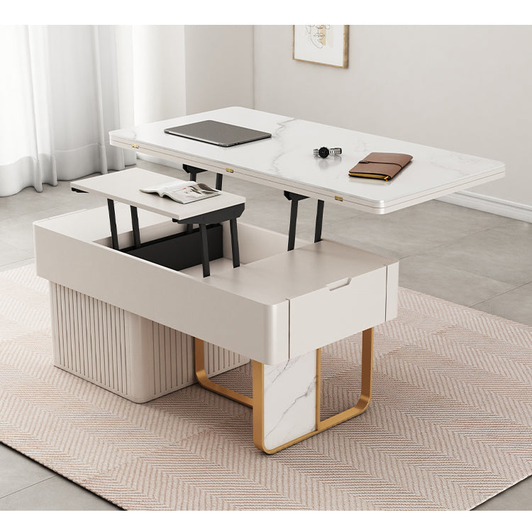 Rectangular Coffee Table with Multi-functional folding top and Storage – Modern for Your Room  hx-1573