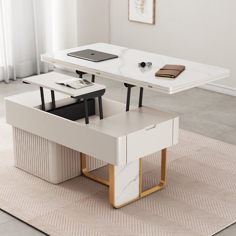 Rectangular Coffee Table with Multi-functional folding top and Storage – Modern for Your Room  hx-1573