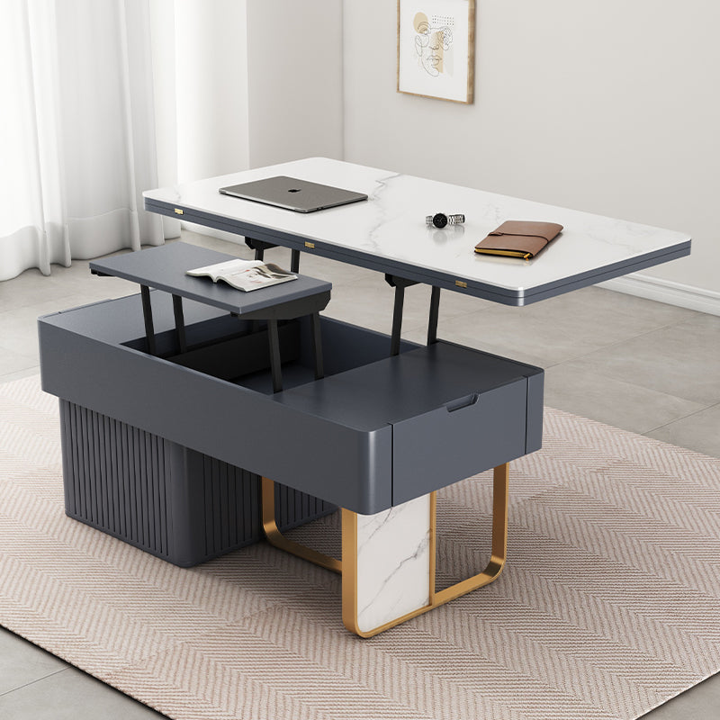 Rectangular Coffee Table with Multi-functional folding top and Storage – Modern for Your Room  hx-1573