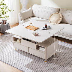 Modern Rectangular Coffee Table in White with Lift-Top and Storage – Modern for All Your Rooms hx-1575