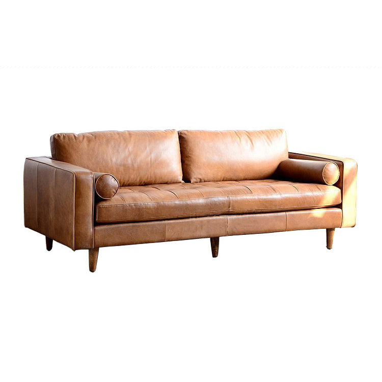 Elegant Solid Wood Sofa in Dark Gray, Black, Green, Blue, and Brown - Premium Faux Leather & Ash Wood Finish hxcyj-1333