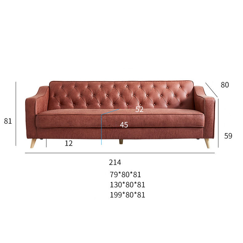 Stylish Multi-Color Sofa with Solid Wood Frame and Leathaire Upholstery hxcyj-1339