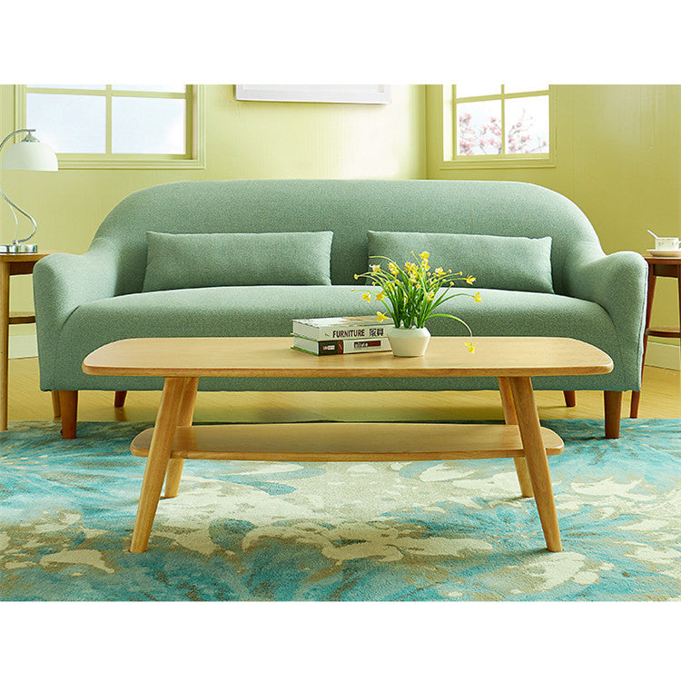 Modern Rectangular Wooden Coffee Table with Two-Tier for Storage - Minimalistic for All Your Rooms hxcyj-1341