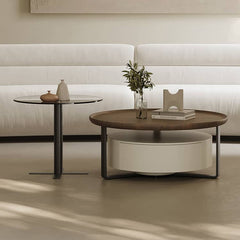 Modern Coffee Table | Sleek Carbon Steel Tempered Glass Design hxj-2704