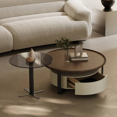 Modern Coffee Table | Sleek Carbon Steel Tempered Glass Design hxj-2704