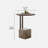 Elegant Marble & Carbon Steel Coffee Table - Modern and Durable Design hxj-2712