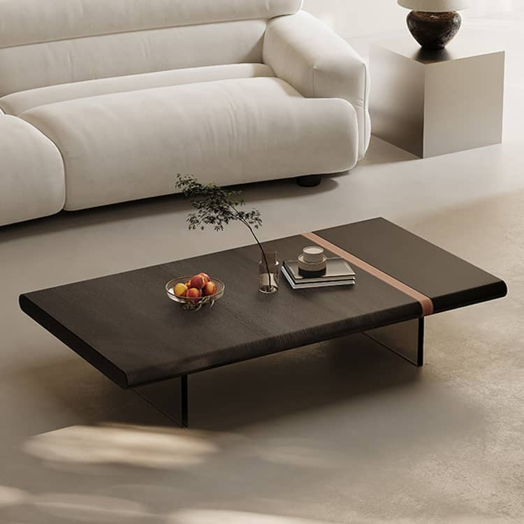 Modern Acrylic Faux Leather Tea Table - Stylish & Durable Coffee Table for Living Room Decor hxj-2714