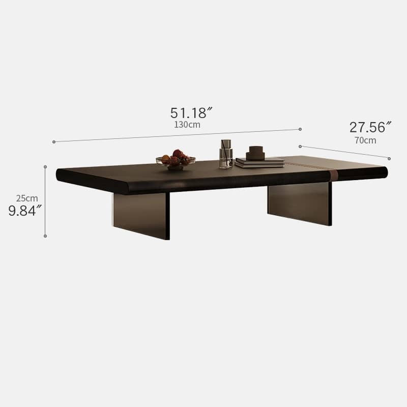 Modern Acrylic Faux Leather Tea Table - Stylish & Durable Coffee Table for Living Room Decor hxj-2714