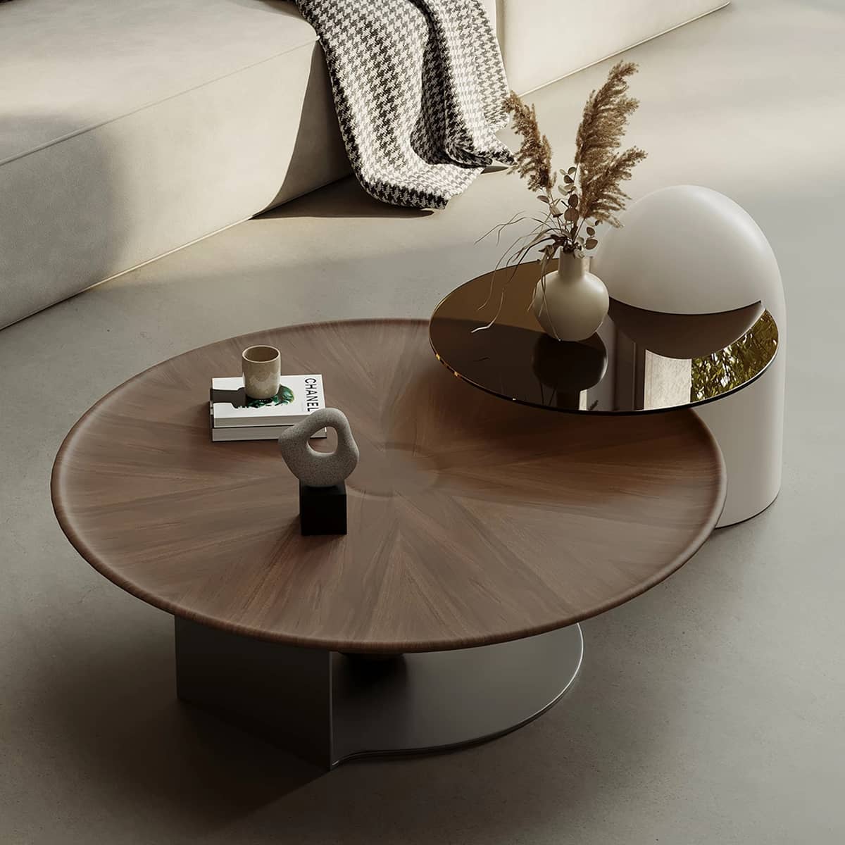 Modern Tempered Glass Tea Table - Stylish and Durable Coffee Table hxj-2720