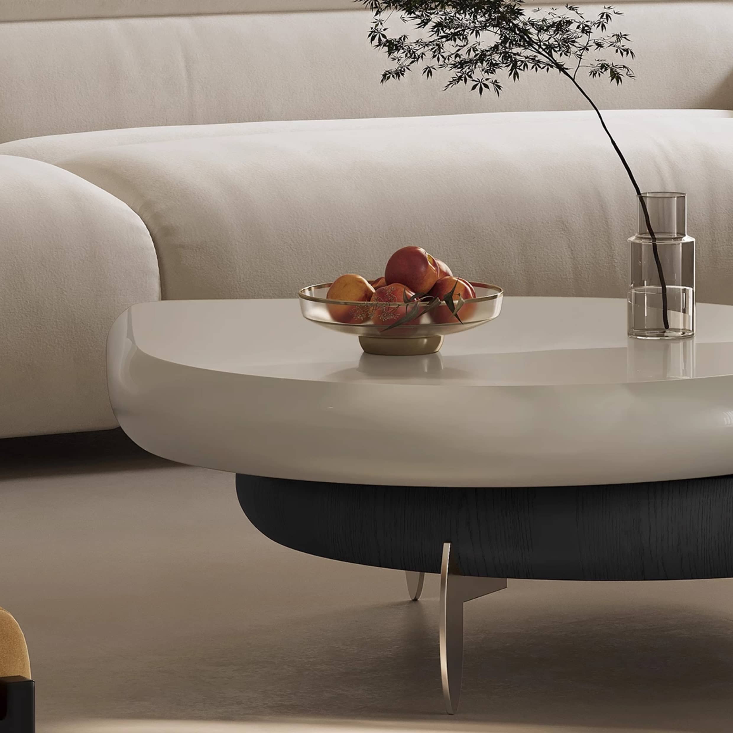 Sleek Stainless Steel Coffee Table - Modern Design for Elegant Living Spaces hxj-2722