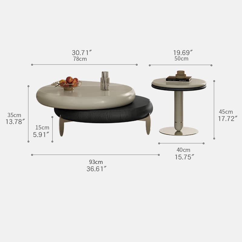 Sleek Stainless Steel Coffee Table - Modern Design for Elegant Living Spaces hxj-2722