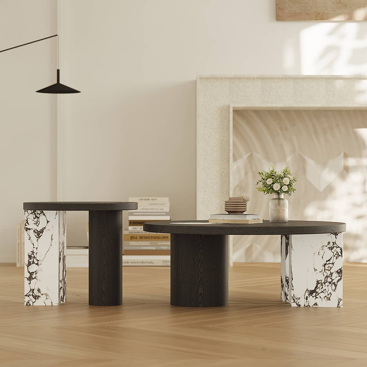 Stunning Marble Tea Table - Elegant Design & Durable Craftsmanship hxj-2723