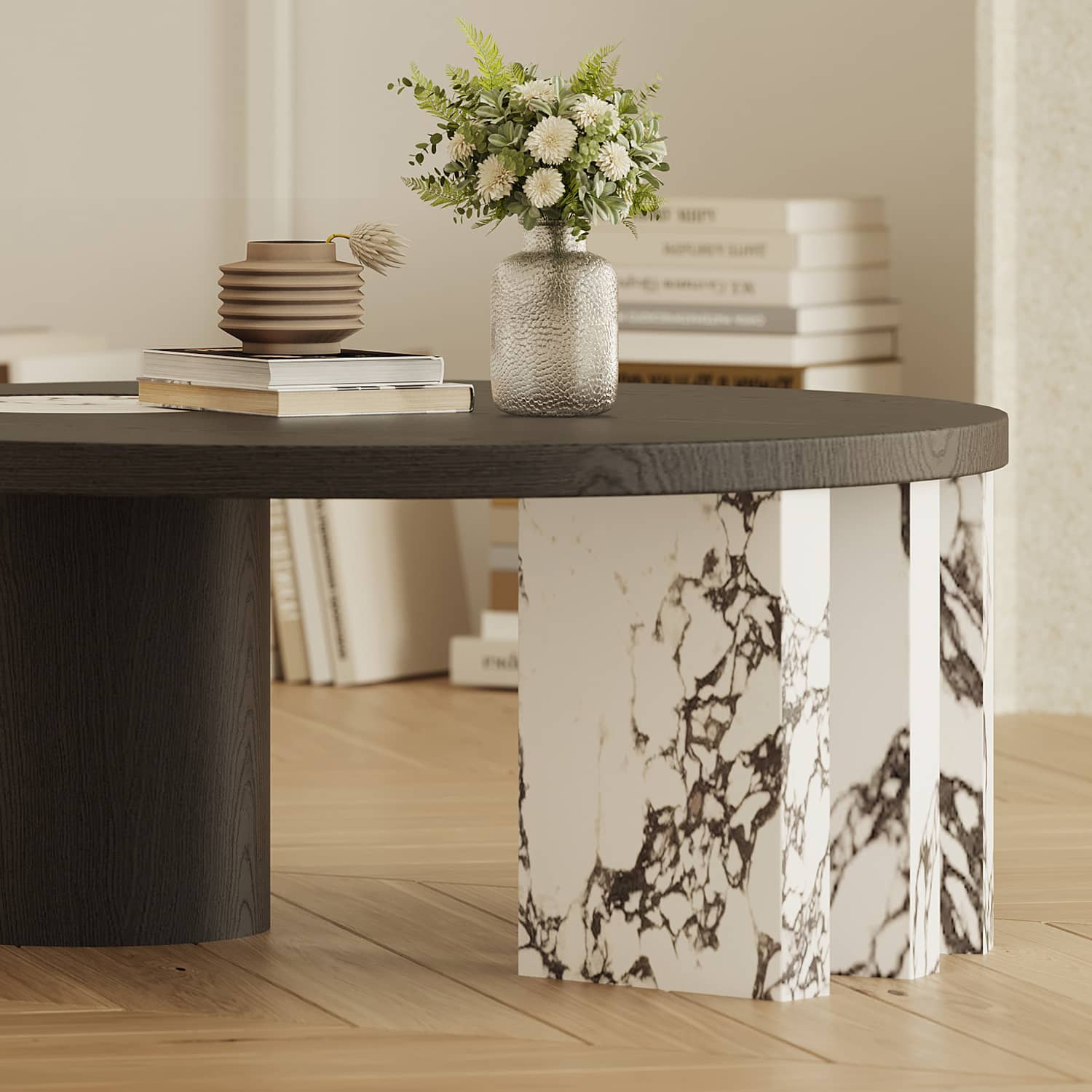 Stunning Marble Tea Table - Elegant Design & Durable Craftsmanship hxj-2723