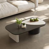 Sleek Sintered Stone Coffee Table with Durable Carbon Steel Frame hxj-2726