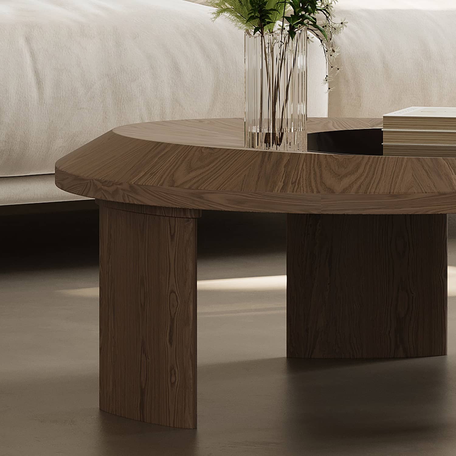 Sleek Tempered Glass Coffee Table - Modern Stylish Accent for Any Room hxj-2727