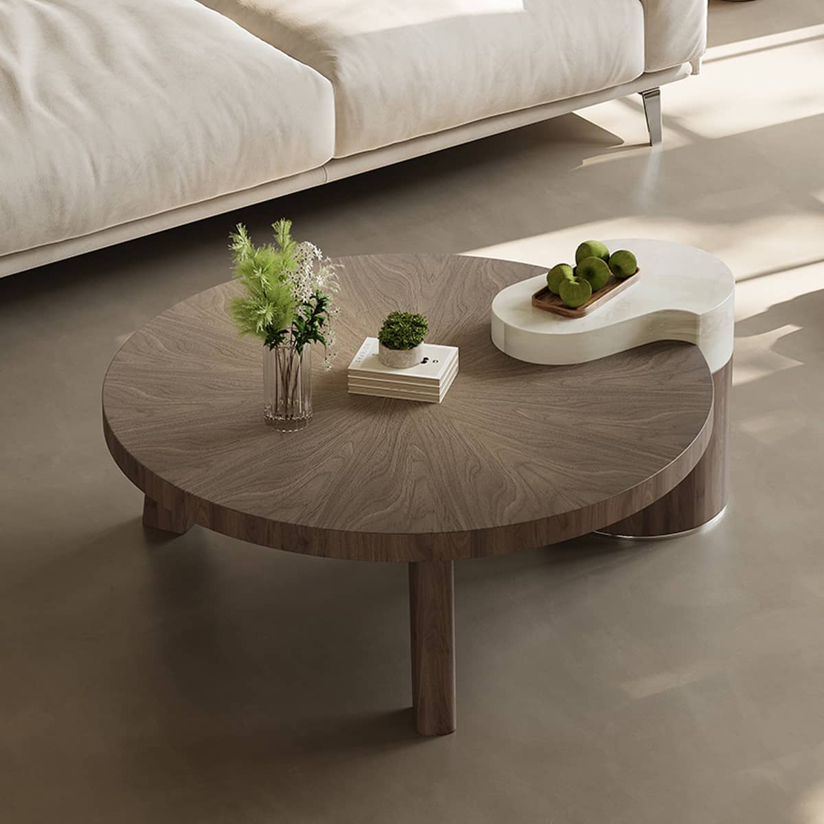 Modern Stainless Steel Tea Table – Sleek & Durable Design for Any Living Space hxj-2730