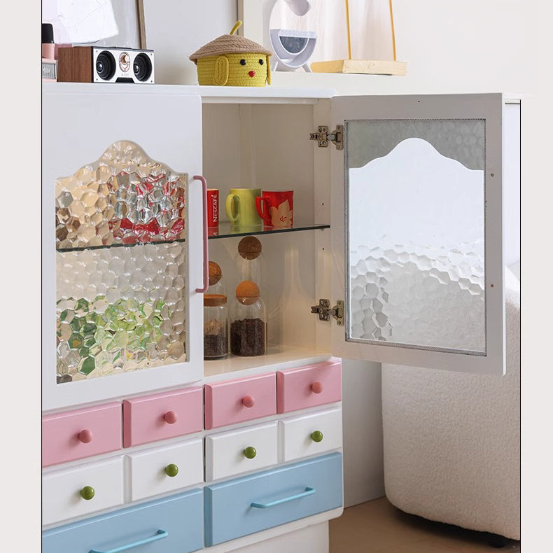 Solid Wood Glass Cabinet - Elegant and Durable Storage Solution hyj-2300