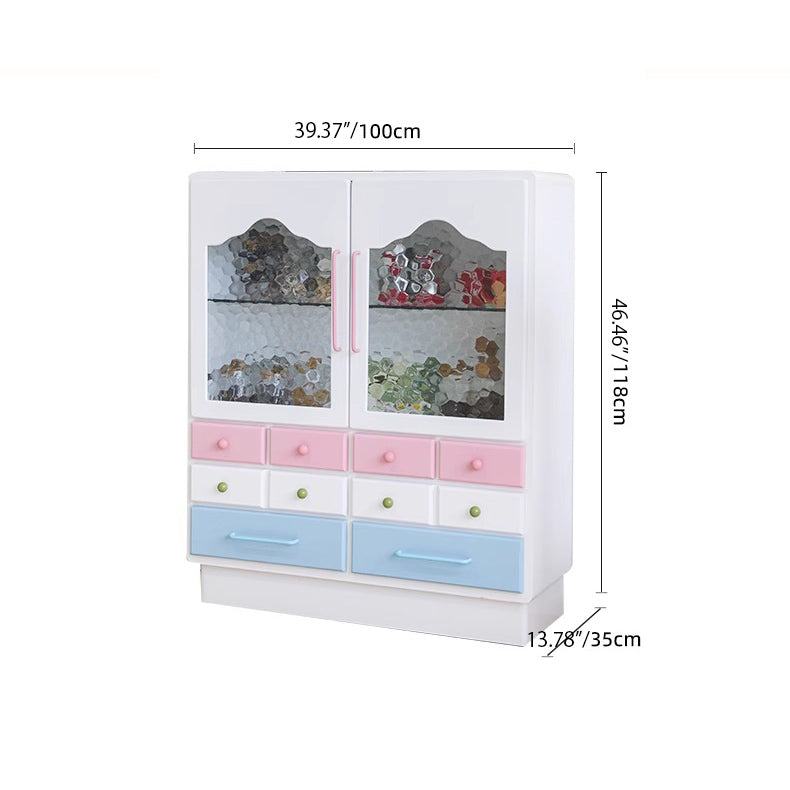 Solid Wood Glass Cabinet - Elegant and Durable Storage Solution hyj-2300