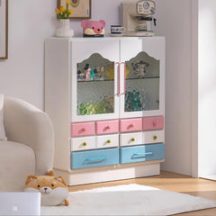 Solid Wood Glass Cabinet - Elegant and Durable Storage Solution hyj-2300