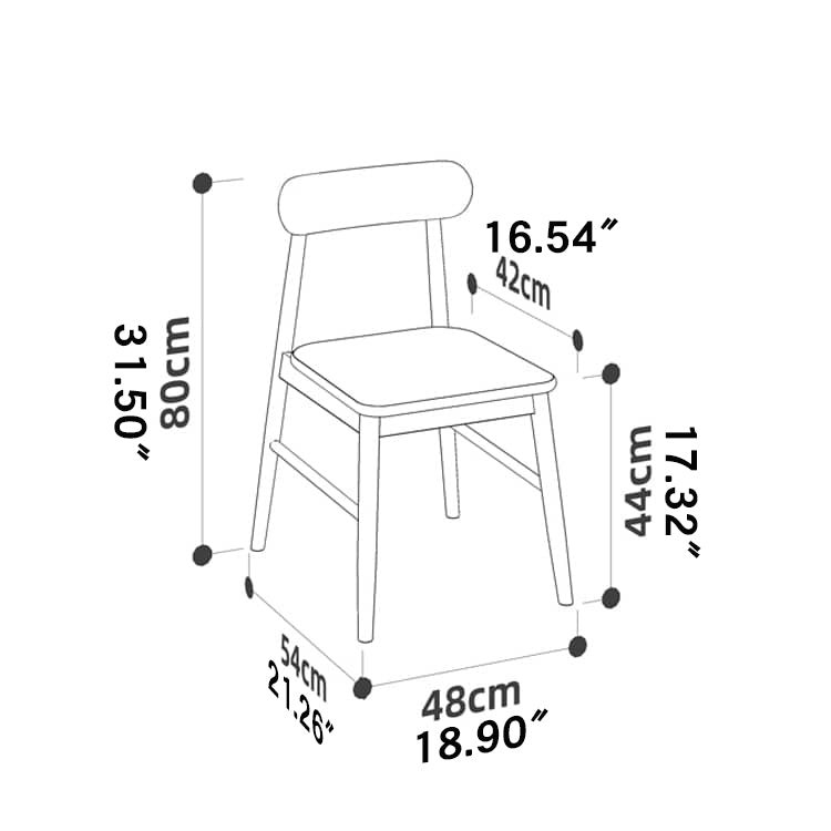 Modern Wooden Dining Chair - Durable & Stylish Design for Diningroom hykmq-740